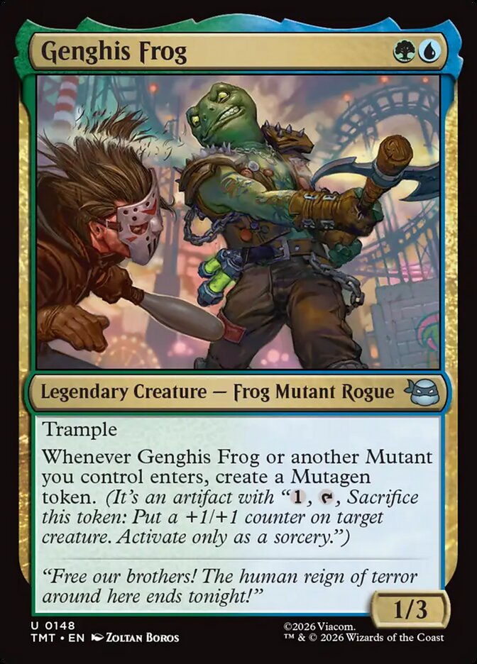 Genghis Frog (Teenage Mutant Ninja Turtles) Near Mint Foil