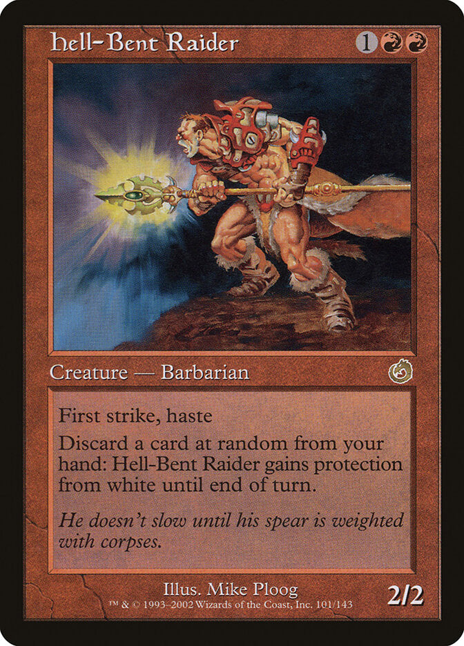 Hell-Bent Raider (Torment) Medium Play Foil