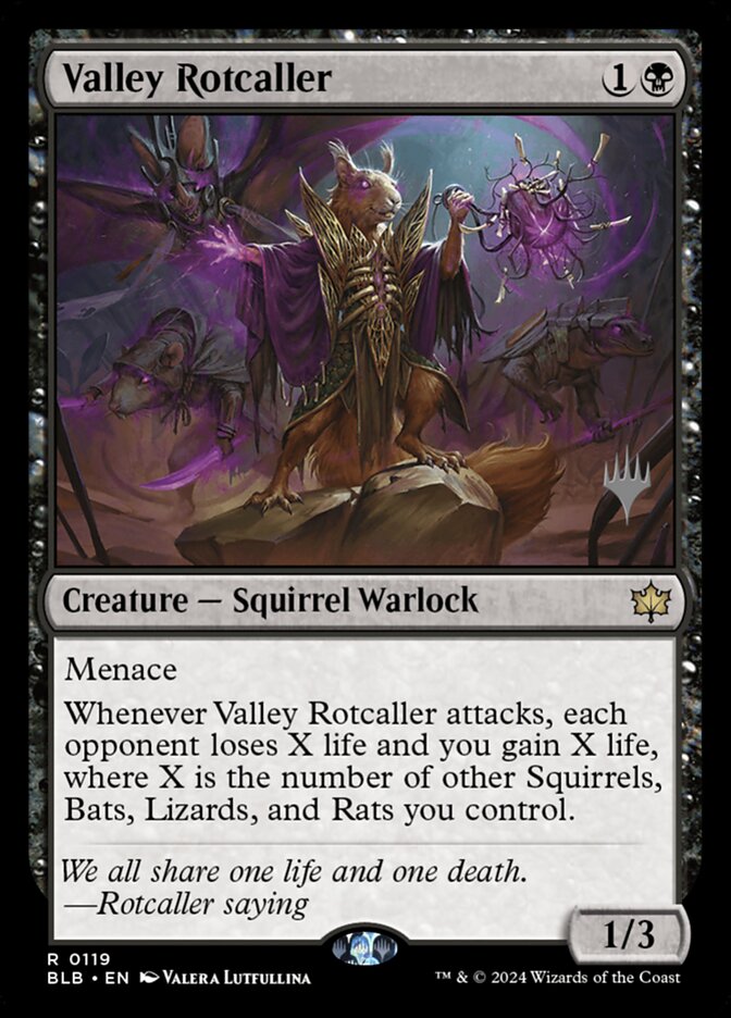 Valley Rotcaller (Promo Pack: Bloomburrow) Near Mint Foil