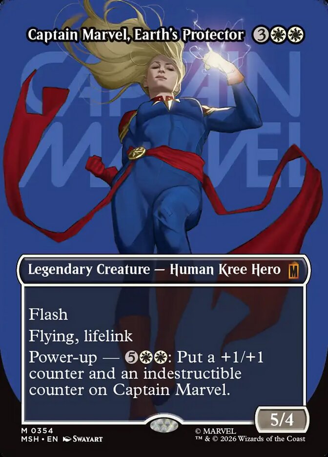 Captain Marvel  Earth s Protector  Borderless   0354|0|0|0.00