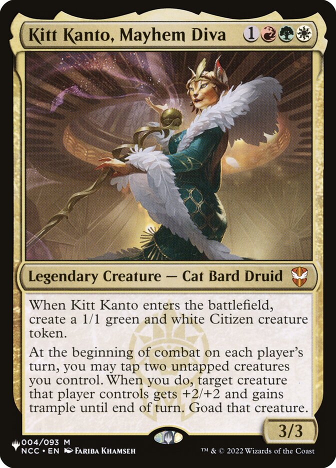 Kitt Kanto, Mayhem Diva (The List) Light Play