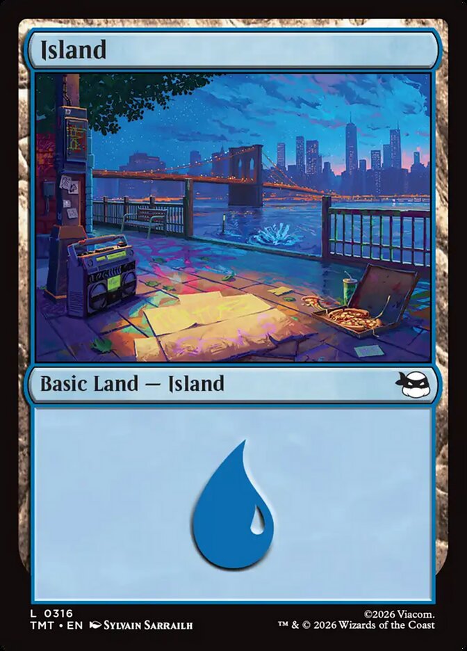 Island (0316) (Teenage Mutant Ninja Turtles) Near Mint Foil