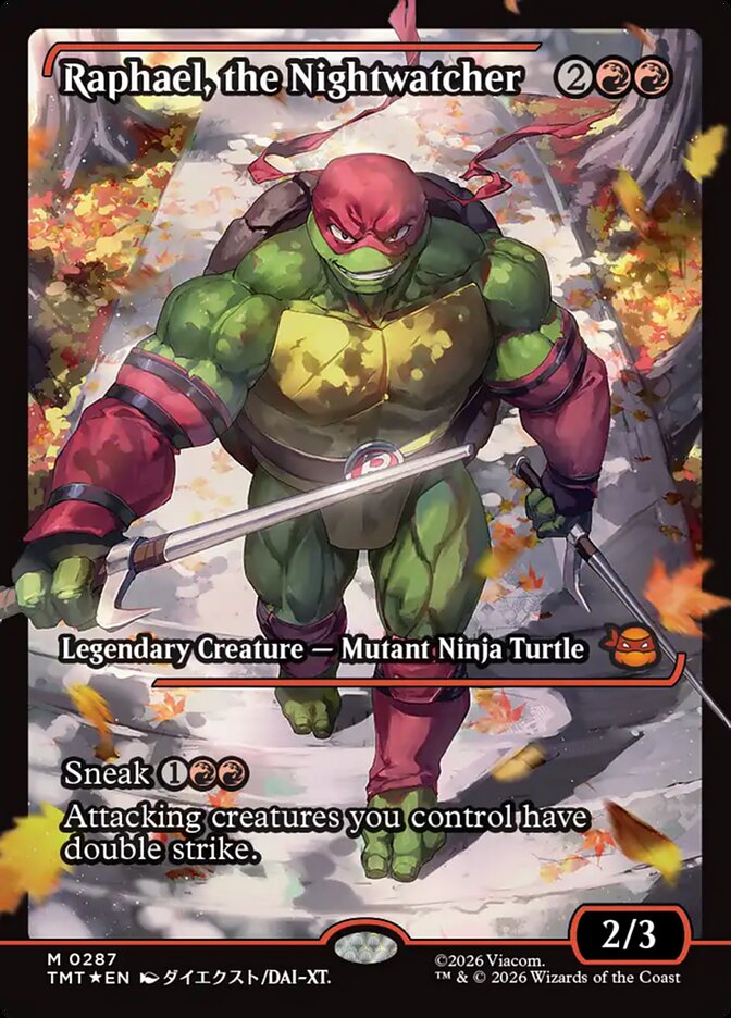 Raphael, the Nightwatcher (Showcase) (Teenage Mutant Ninja Turtles) Near Mint Foil