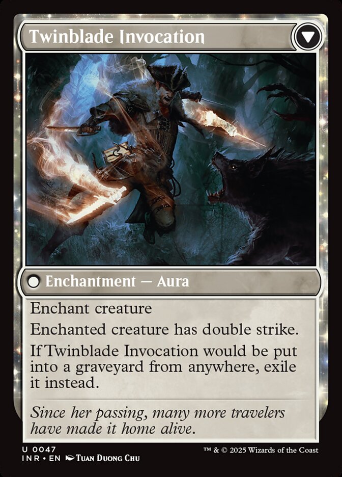 Back face of Twinblade Invocation