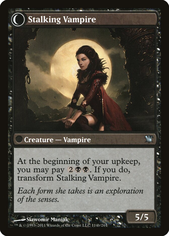 Back face of Stalking Vampire