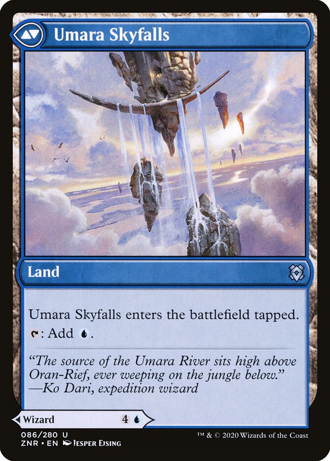 Back face of Umara Skyfalls
