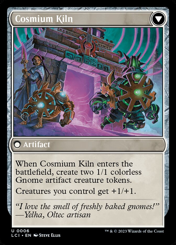Back face of Cosmium Kiln