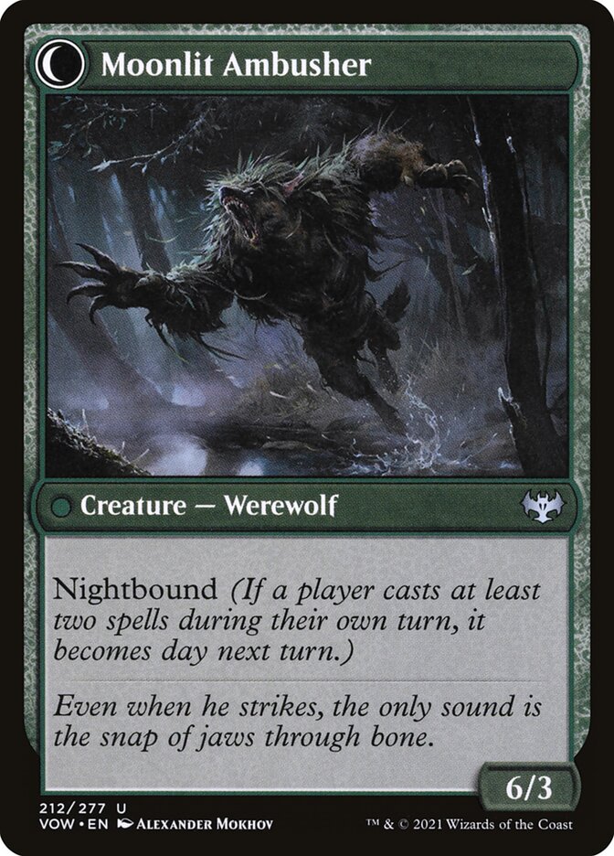 Back face of Moonlit Ambusher
