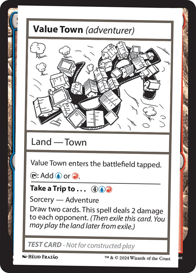 Value Town (adventurer) (Mystery Booster 2 Playtest Cards) Medium Play