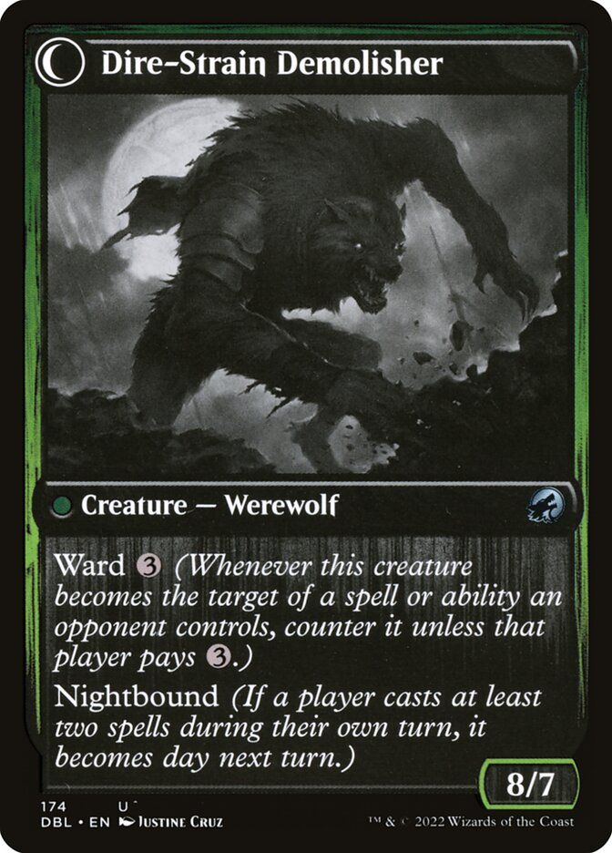 Back face of Dire-Strain Demolisher