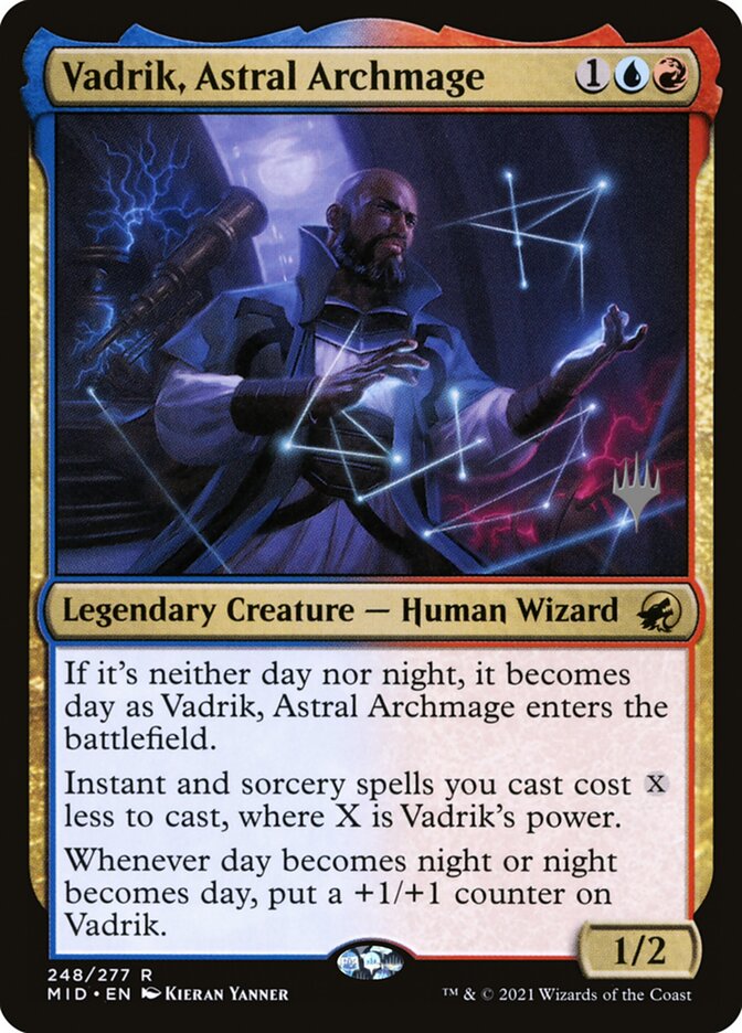 Vadrik, Astral Archmage (Promo Pack: Innistrad: Midnight Hunt) Light Play Foil