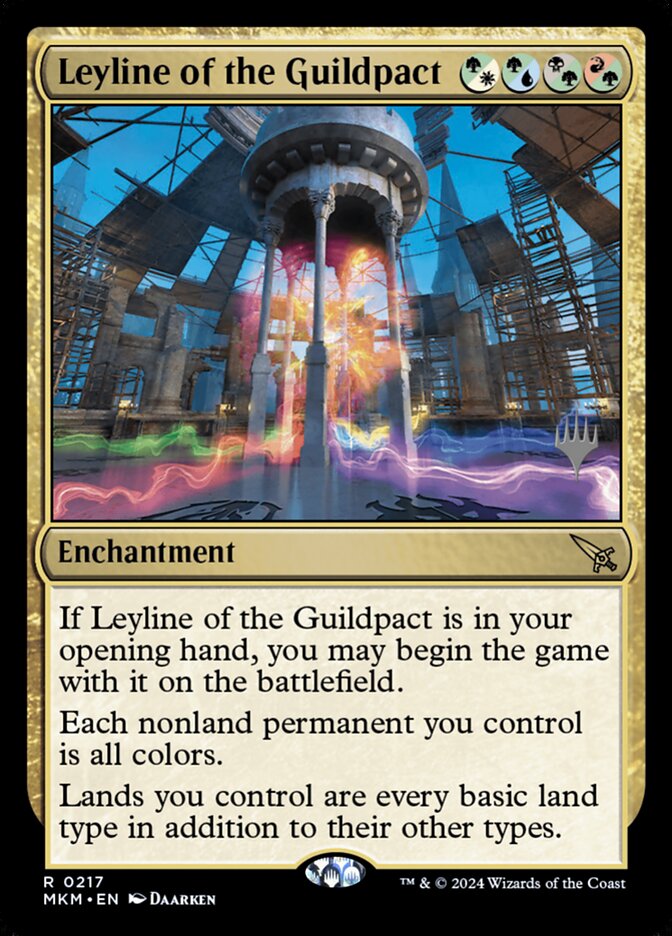 Leyline of the Guildpact (Promo Pack: Murders at Karlov Manor) Light Play Foil