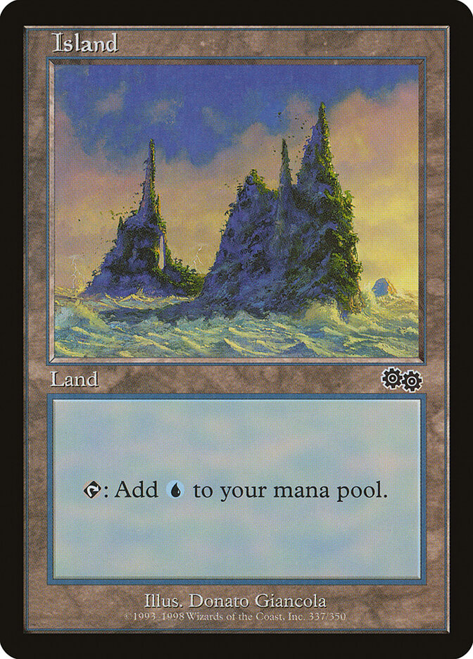 Island (337) (Urza's Saga) Near Mint