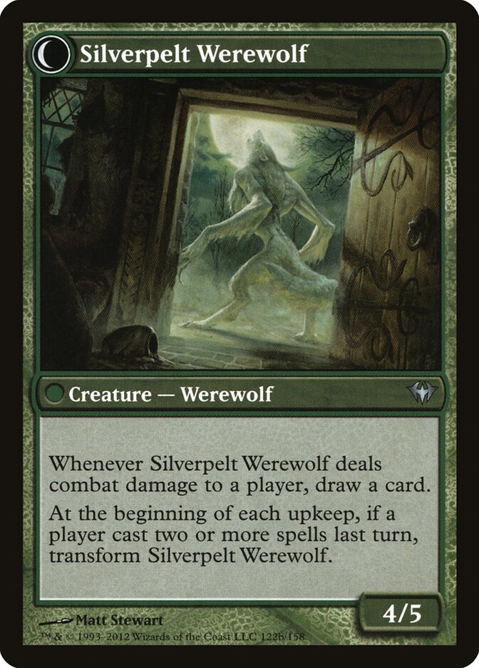Back face of Silverpelt Werewolf