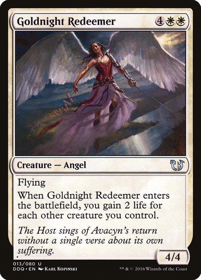 Goldnight Redeemer (Duel Decks: Blessed vs Cursed) Medium Play