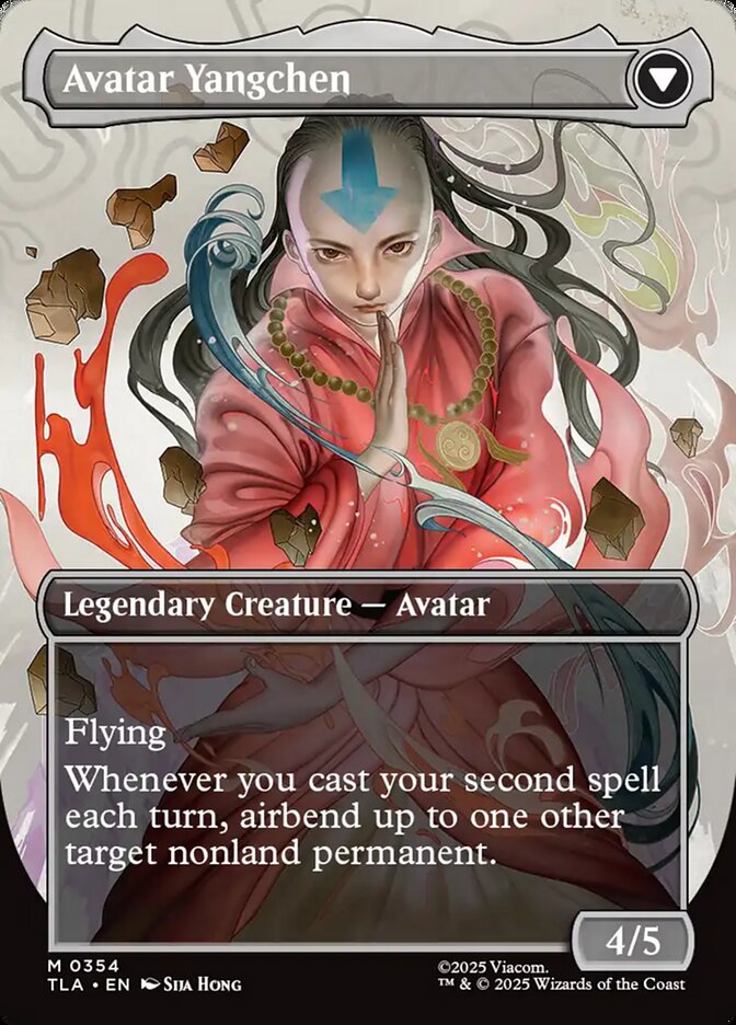 Back face of Avatar Yangchen