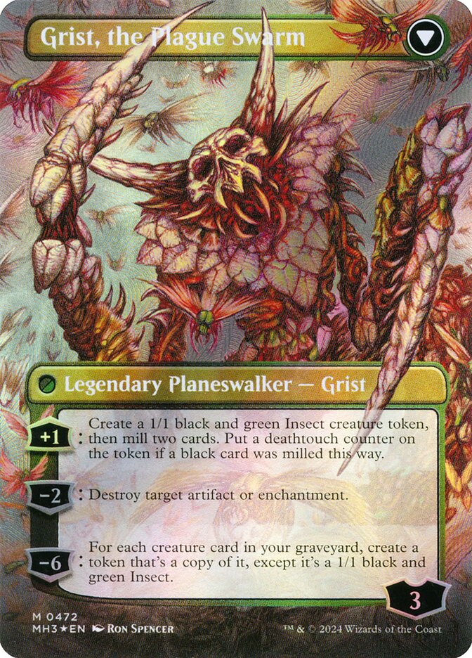 Back face of Grist, the Plague Swarm