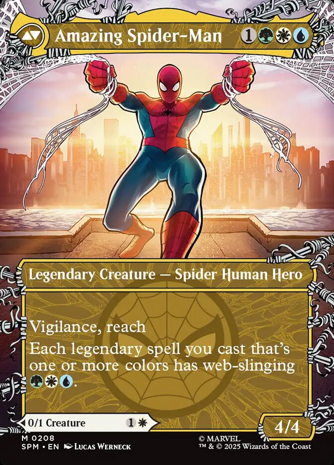 Back face of Amazing Spider-Man