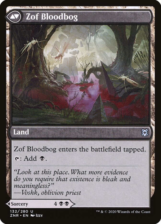 Back face of Zof Bloodbog