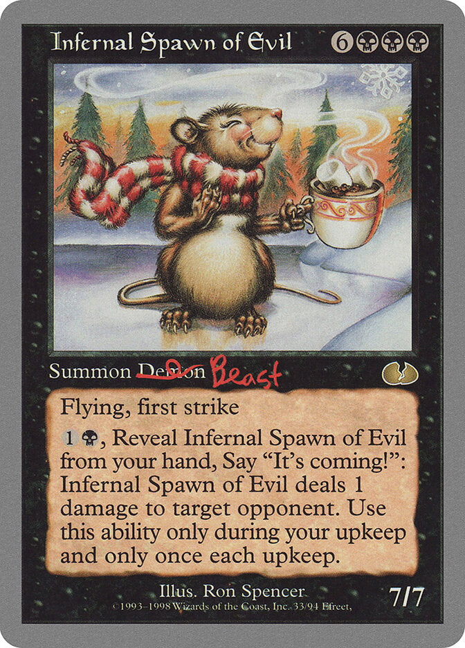 Infernal Spawn of Evil (Unglued) Light Play