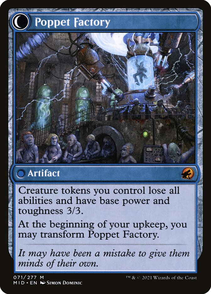 Back face of Poppet Factory