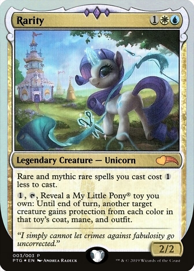 Rarity (Ponies: The Galloping) Near Mint Foil