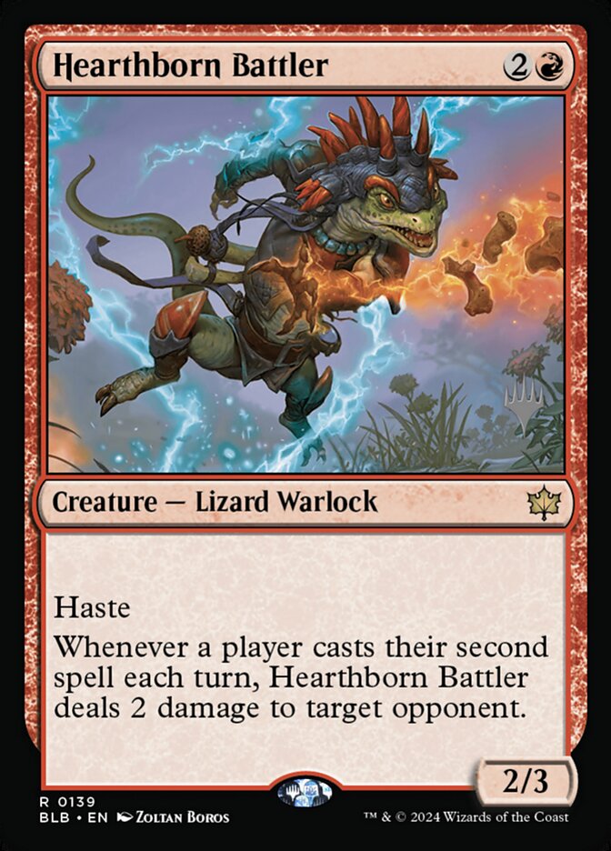Hearthborn Battler (Promo Pack: Bloomburrow) Light Play Foil