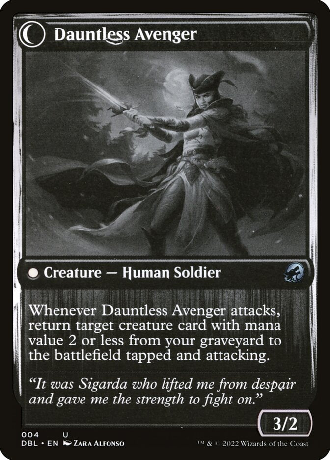 Back face of Dauntless Avenger