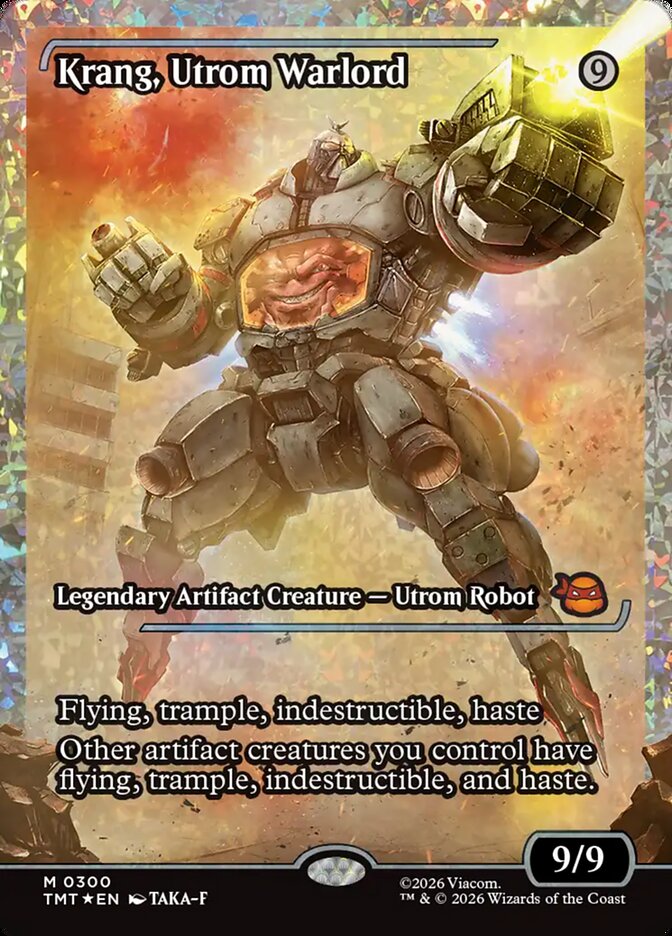 Krang, Utrom Warlord (Showcase) (Fracture Foil) (Teenage Mutant Ninja Turtles) Near Mint Foil