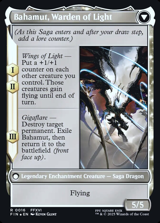 Back face of Bahamut, Warden of Light