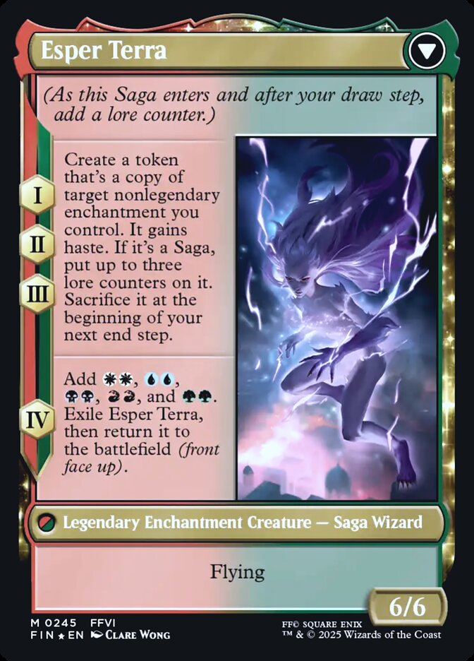 Back face of Esper Terra