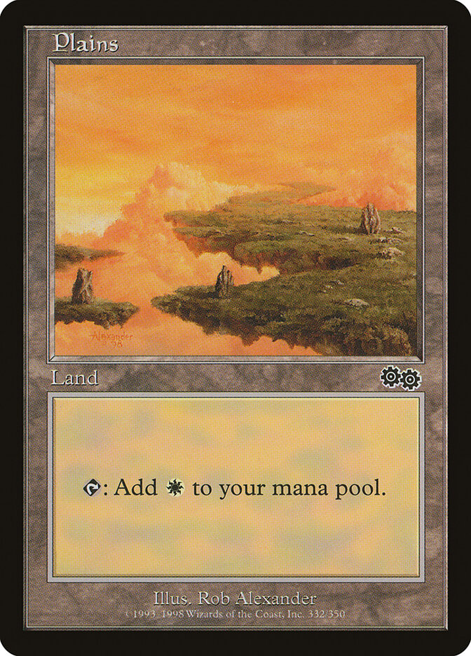 Plains (332) (Urza's Saga) Near Mint