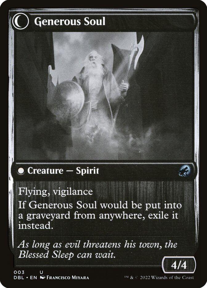 Back face of Generous Soul