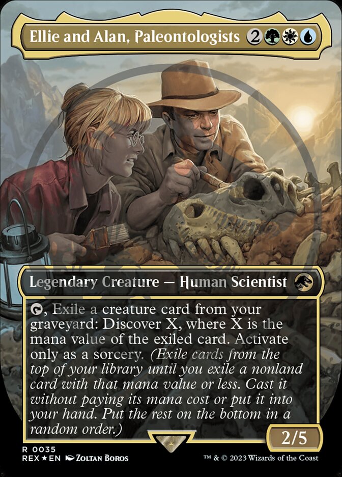 Ellie and Alan, Paleontologists (rex 35)