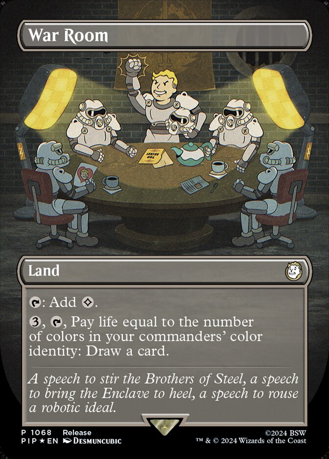 War Room (Borderless) (Launch Party & Release Event Promos) Damaged / Poor Foil