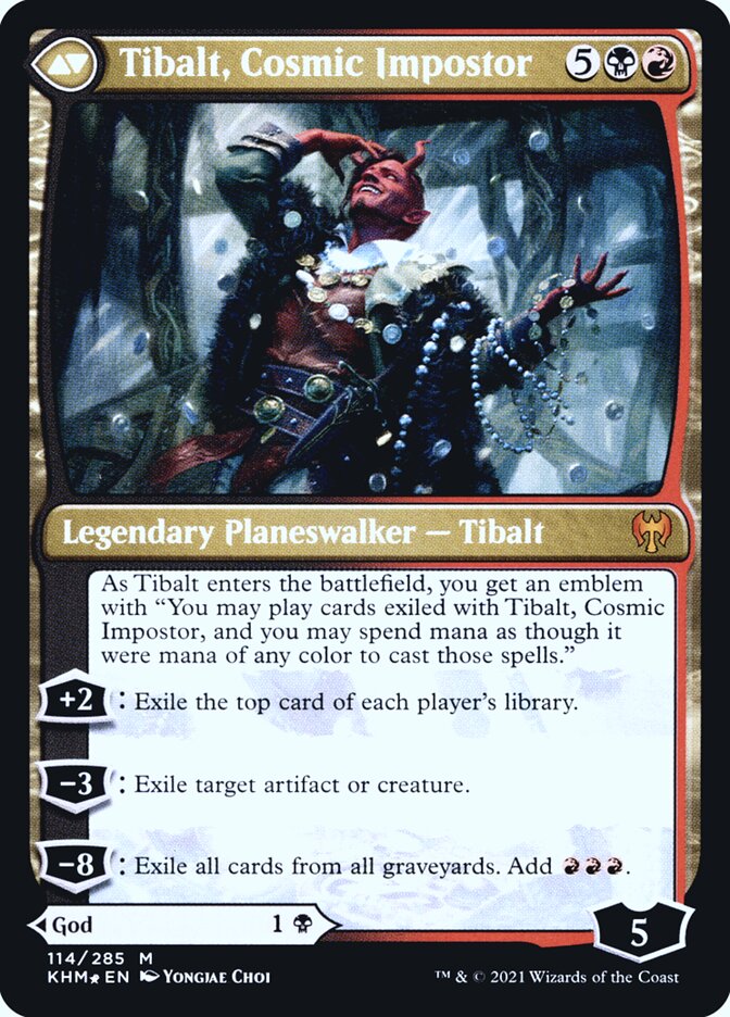 Back face of Tibalt, Cosmic Impostor