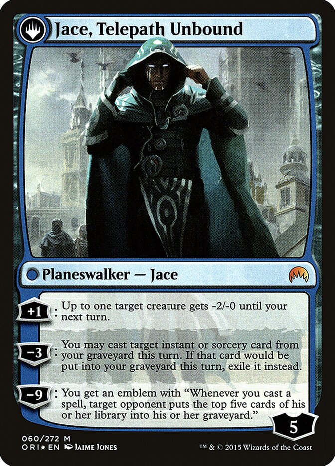 Back face of Jace, Telepath Unbound
