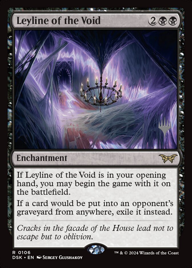 Leyline of the Void (Promo Pack: Duskmourn: House of Horror) Light Play Foil