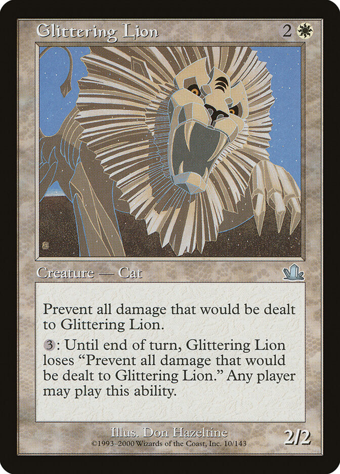 Glittering Lion (Prophecy) Damaged / Poor Foil