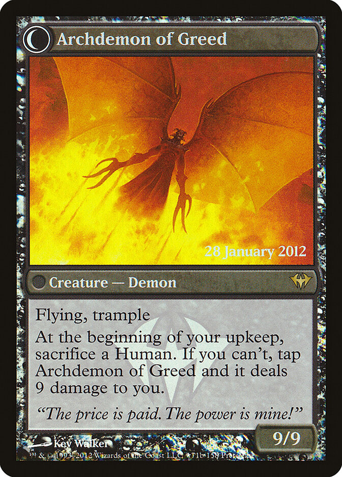 Back face of Archdemon of Greed