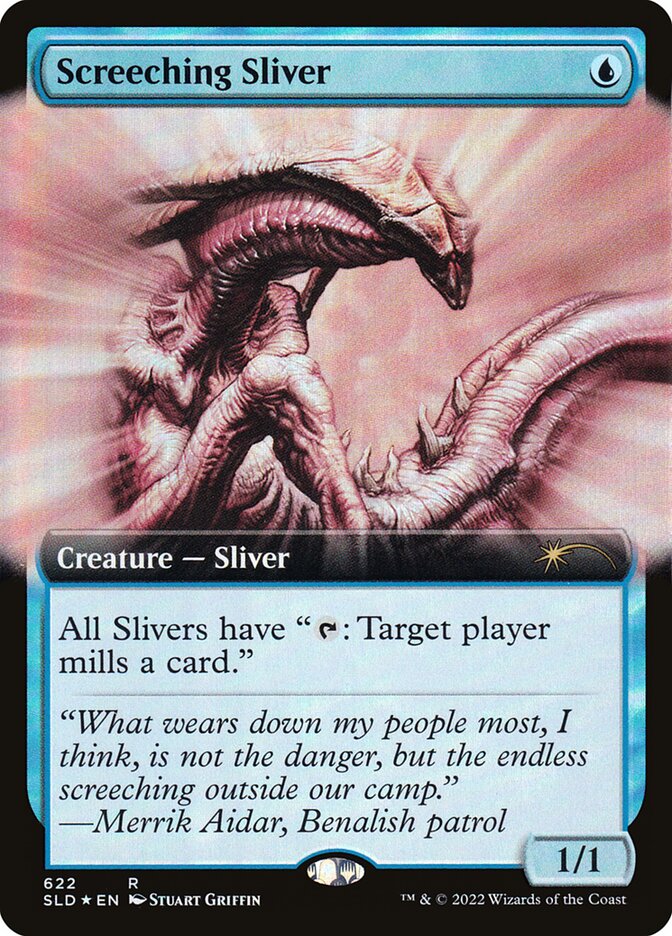 Screeching Sliver (Extended Art) (Secret Lair) Medium Play Foil