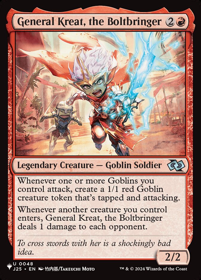 General Kreat, the Boltbringer (Anime) (The List) Near Mint