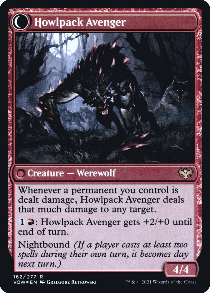 Back face of Howlpack Avenger