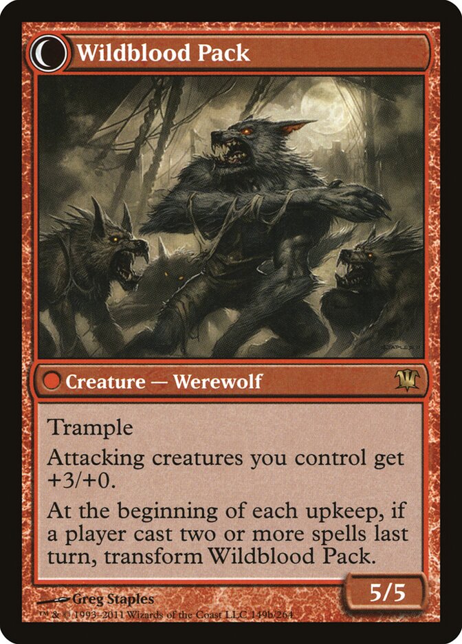 Back face of Wildblood Pack