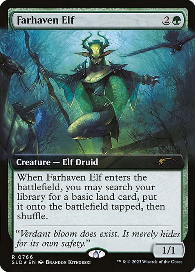 Farhaven Elf (Extended Art) (Secret Lair) Near Mint Foil