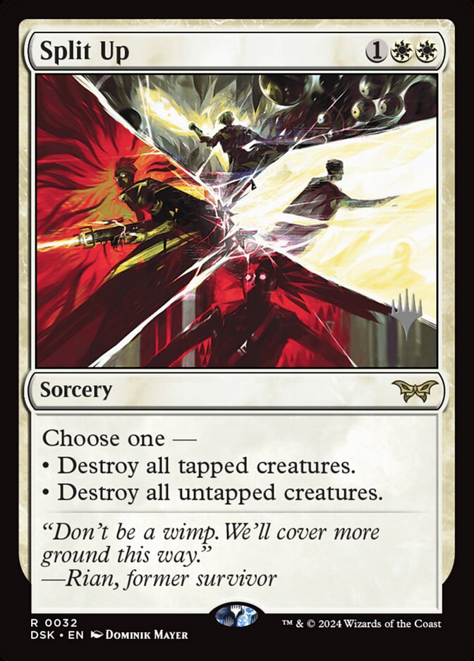 Split Up (Promo Pack: Duskmourn: House of Horror) Light Play Foil