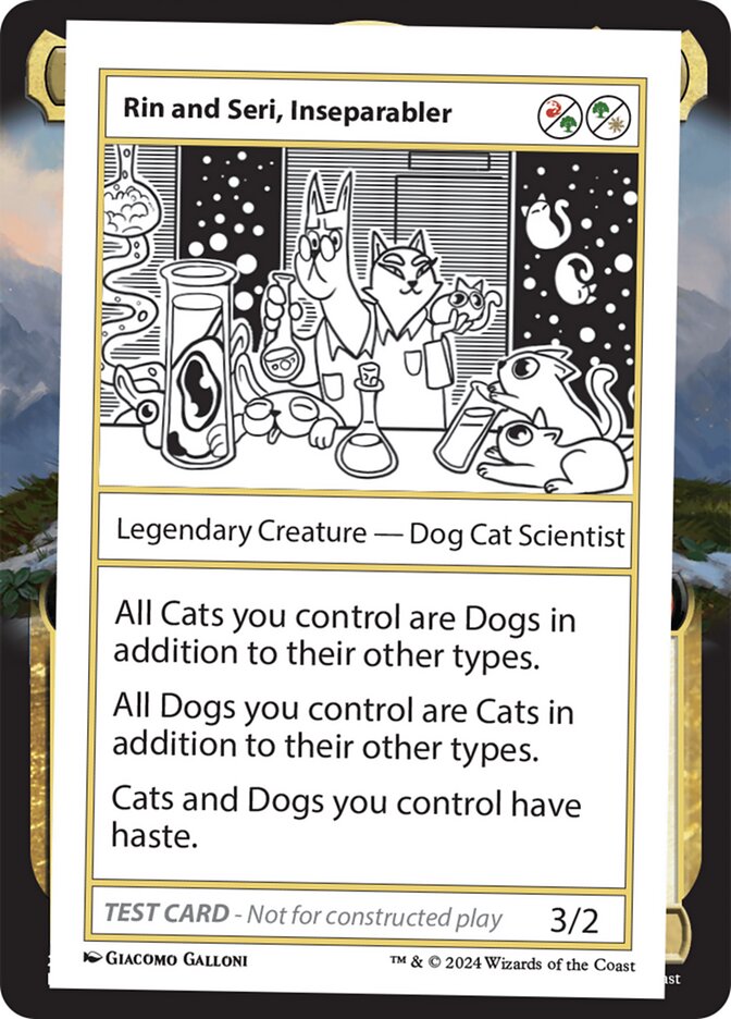 Rin and Seri, Inseparabler (Mystery Booster 2 Playtest Cards) Light Play