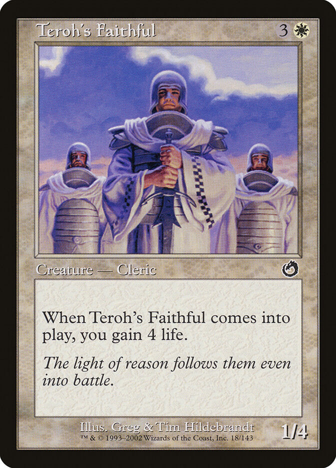 Teroh's Faithful (Torment) Heavy Play Foil