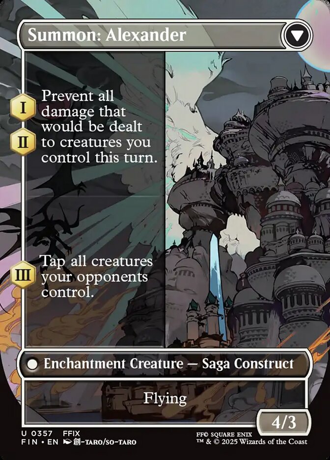 Back face of Summon: Alexander