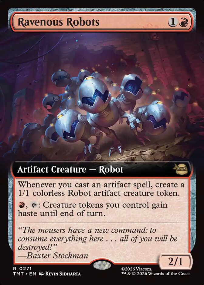Ravenous Robots (Extended Art) (Teenage Mutant Ninja Turtles) Near Mint Foil